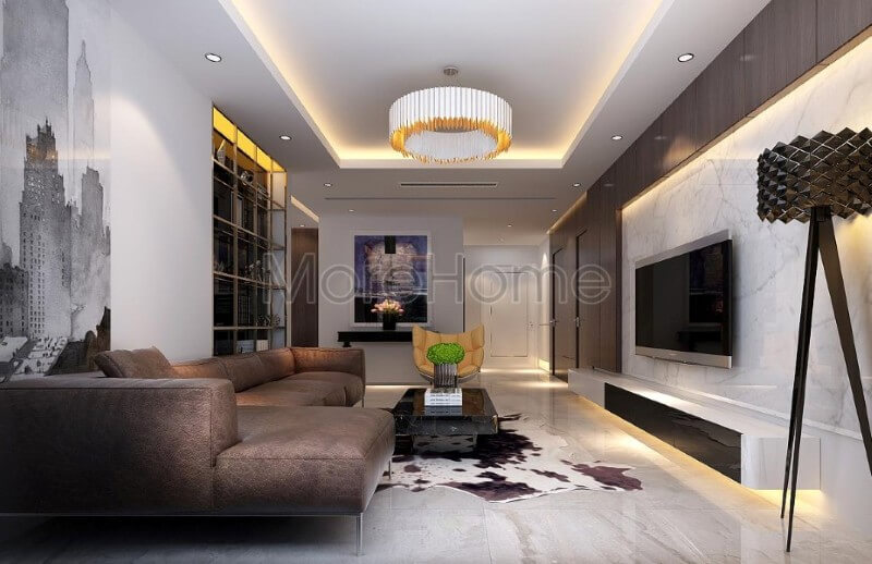 Mẫu sofa hiện dại khung gỗ tự nhiên cao cấp, phần chân ghế được thiết kế sử dụng chân sắt phun sơn tĩnh điện đơn giản giúp cho không gian trở nên thoáng và rộng hơn, tăng cường diện tích đa năng cho căn nhà nội thất chung cư hiện đại
