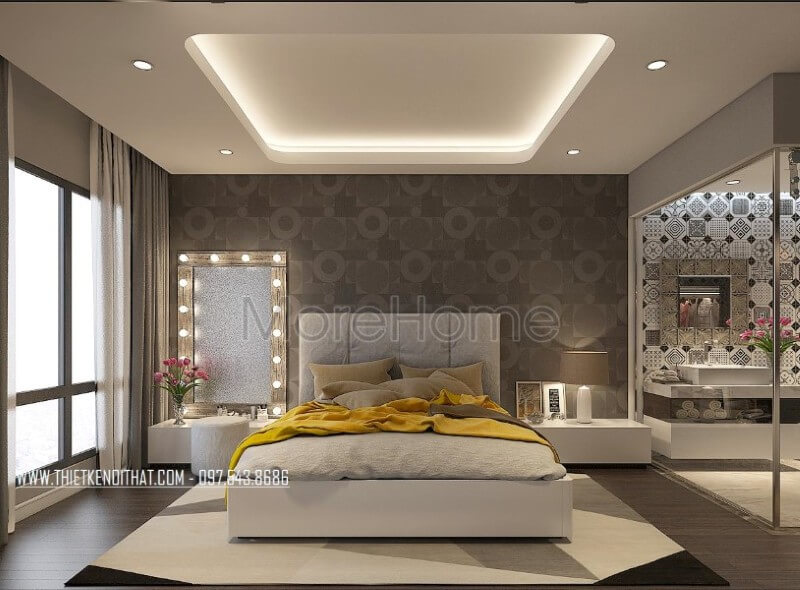 Giường ngủ chung cư hiện đại Giường ngủ chung cư hiện đại